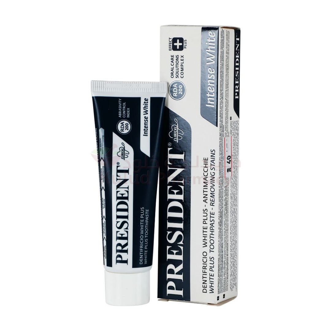 President Whitening Plusfor Removing Stains Toothpaste 30 ML | Kulud ...
