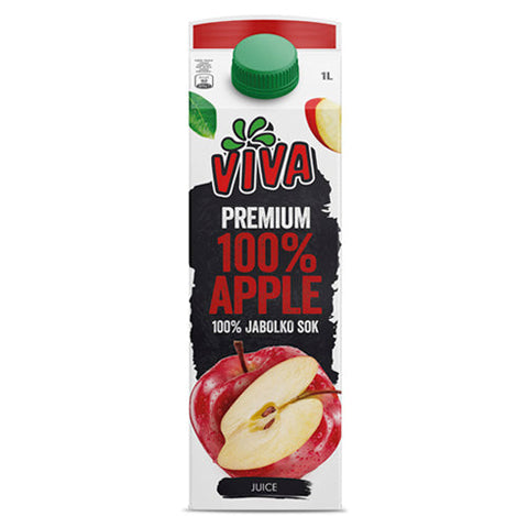 Viva Prm.100% Apple Juice 1Ltr