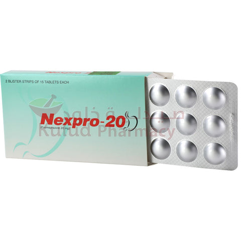 Buy Nexpro Gastro-Resistant Tablet 20 Mg 30 PC Online - Kulud Pharmacy