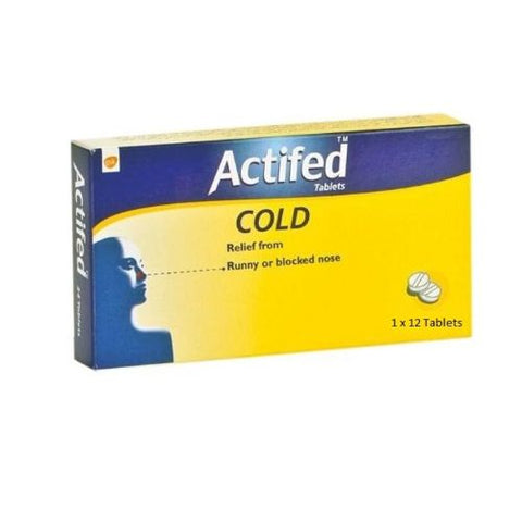 Buy Actifed Cold Tablet 12 PC Online - Kulud Pharmacy