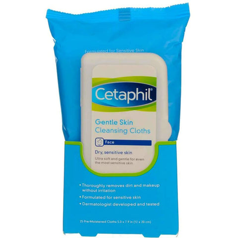 Buy Cetaphil Gentle Skin Cleansing Cloth Wipes 25 PC Online - Kulud Pharmacy