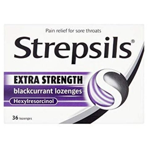 Strepsils Extra Blackcurrent Lozenges 36 PC