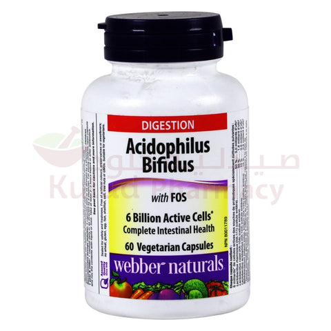 Webber Naturals Acidophilus Bifidus Billion Capsule 60 PC