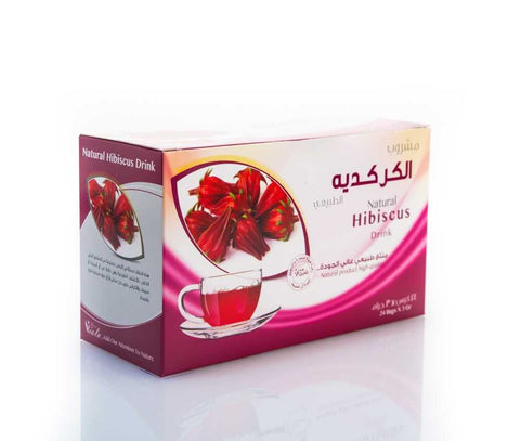 Buy Viola Flower Natural Hibiscus Drink Sachets 24 PC Online - Kulud Pharmacy