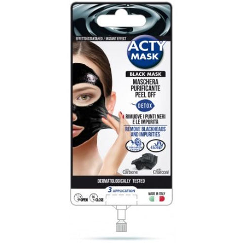 Buy Eurosirel Acty Black Peel Off With Charcoal Face Mask 15 ML Online - Kulud Pharmacy