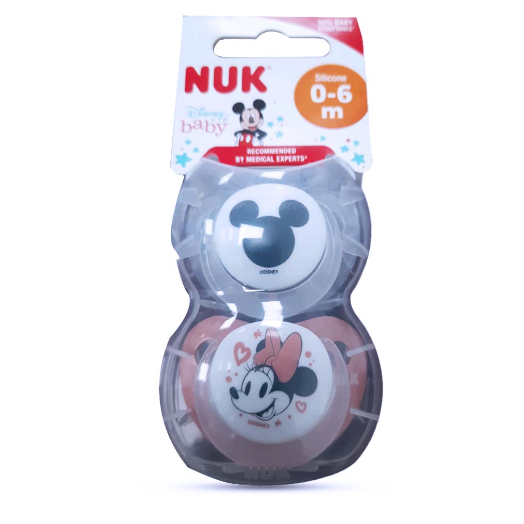 Nuk Mickey Pacifier 0-6 2 PC | Baby Accessories Nuk Mickey Pacifier 0-6 2 PC | Baby Accessories