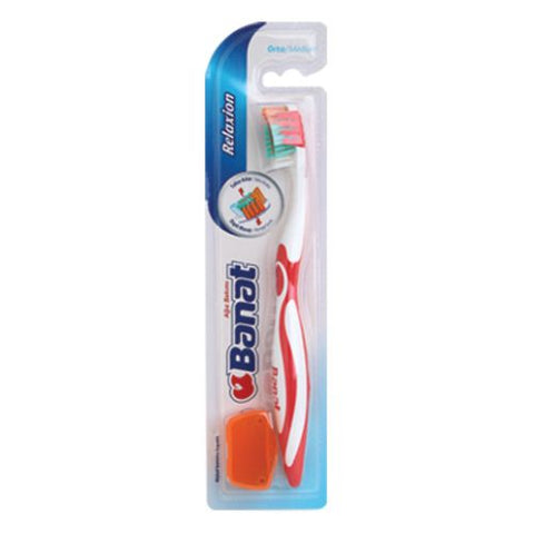 Buy Banat Relaxion Medium Toothbrush 1 PC Online - Kulud Pharmacy