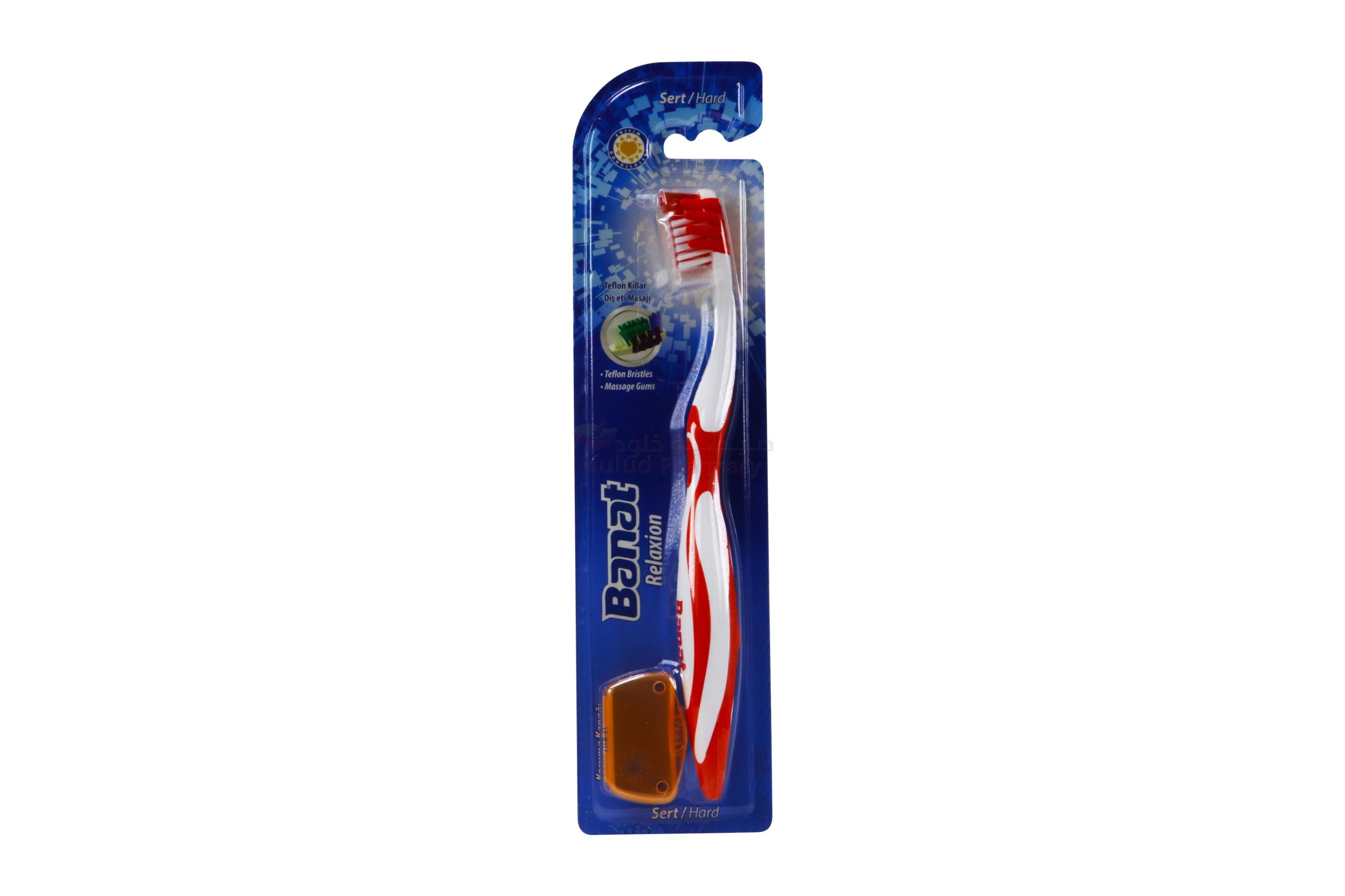 Banat Relaxion Hard Toothbrush 1 PC – Kulud Pharmacy