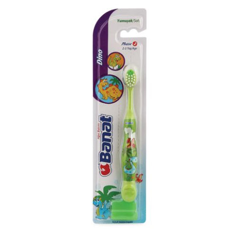 Buy Banat Dino Junior Soft Toothbrush 1 PC Online - Kulud Pharmacy