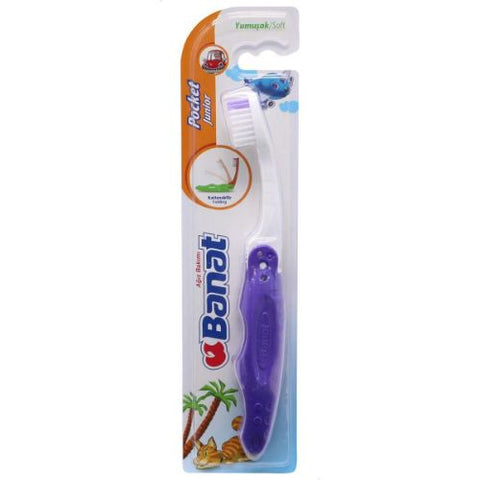 Buy Banat Pocket Junior Soft Toothbrush 1 PC Online - Kulud Pharmacy