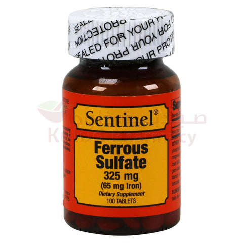 Buy Sentinel Ferrous Sulfate Tablet 325 Mg 100 Tab Online - Kulud Pharmacy