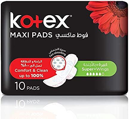 Buy Kotex Maxi Normal Sanitary Pads 10 PC Online - Kulud Pharmacy