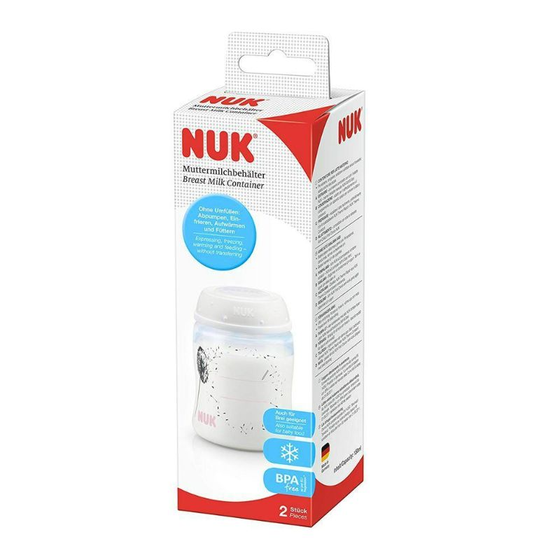Nuk Breast Milk Container 2 PC | Baby Gear Nuk Breast Milk Container 2 PC | Baby Gear