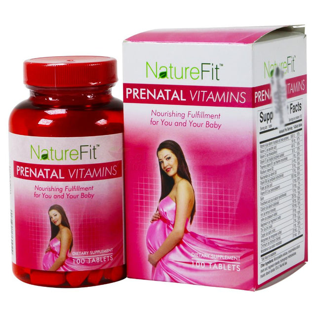 Naturefit Prenatal Vitamins Tablet Mg 100 PC Kulud Pharmacy