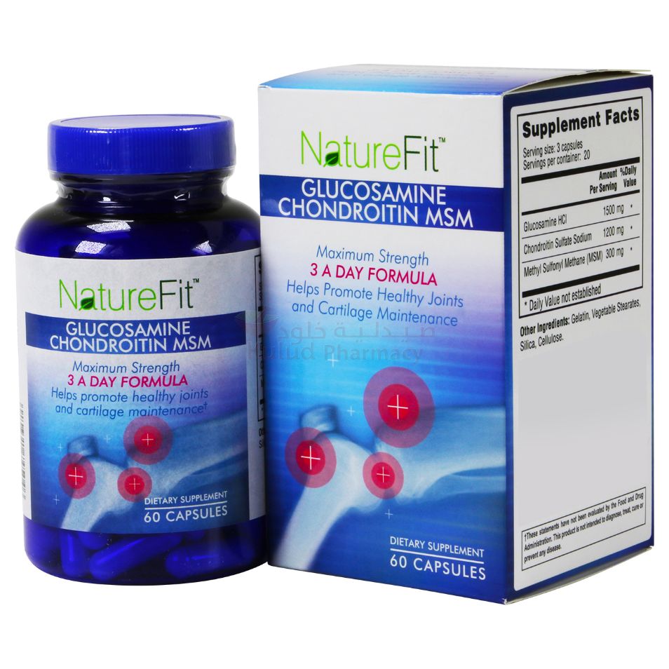 Naturefit Glucosamine Chondroitin Msm Hard Capsule 1500 Mg 60 PC
