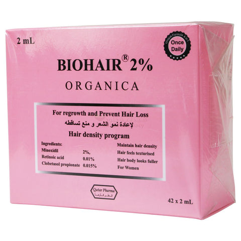 Buy Biohair 2% Organica Hair Density Program Ampoule 42 VL Online - Kulud Pharmacy