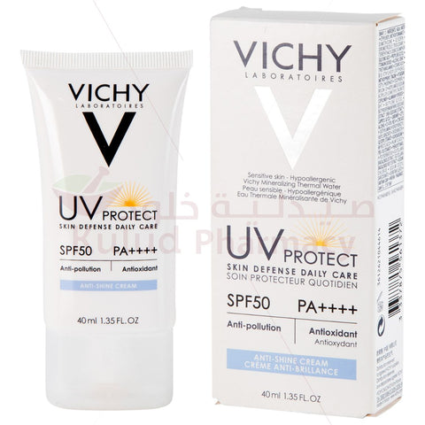 Buy Vichy Uv Protect Anti Shine Spf50 Cream 40 ML Online - Kulud Pharmacy