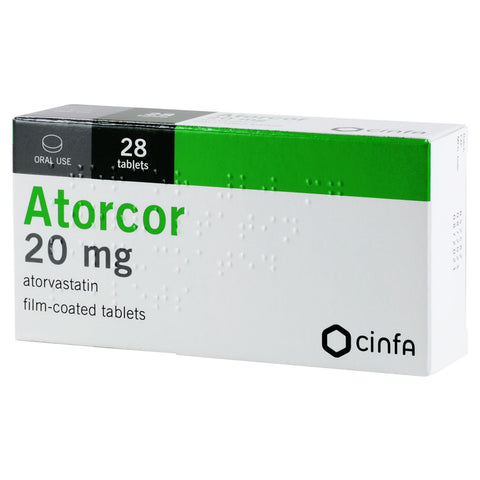 Buy Atorcor Tablet 20 Mg 28 PC Online - Kulud Pharmacy