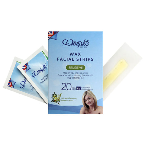 Buy Dimples Facial Sensitive Strips 20 PC Online - Kulud Pharmacy