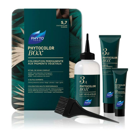 Buy Phytocolor Box 5.7 Chatain Clair Marron Hair Color 1 BX Online - Kulud Pharmacy