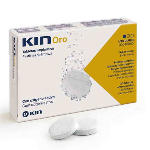 Kin Plus Tablet Kin Oro Denture Cleaning Effervescent Tablet 30 PC | Kulud Pharmacy