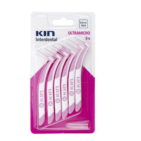 Buy Kin Interproximal Units 0.6 Interdental Brush 6 PC Online - Kulud Pharmacy