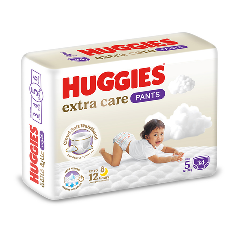 Buy Huggies Pants Size 5 Baby Diaper 34 PC Online - Kulud Pharmacy