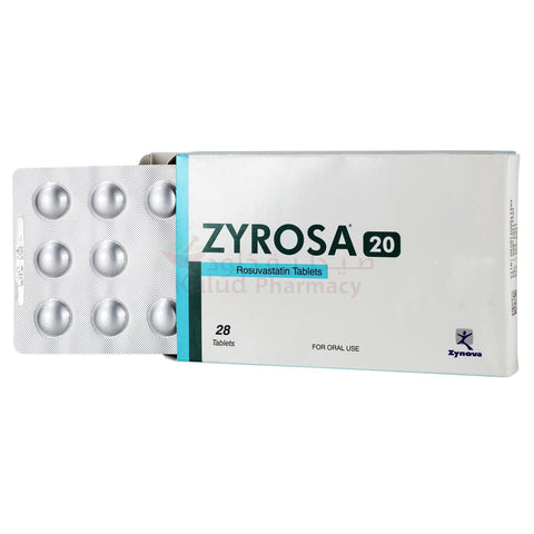 Buy Zyrosa Tablet 20 Mg 28 PC Online - Kulud Pharmacy