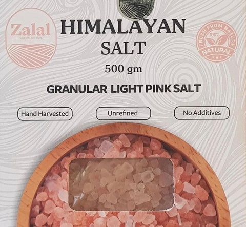 Zalal Himalayan Light Pink Salt Pouch 500g