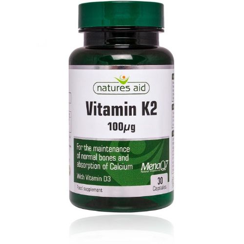 Natures Aid Vitamin K2 Capsule | Vitamin K2 Natures Aid Vitamin K2 Capsule | Vitamin K2