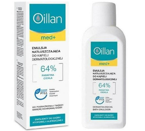 Buy Oillan Med+ Dermatological Bath Emulsion 200 ML Online - Kulud Pharmacy