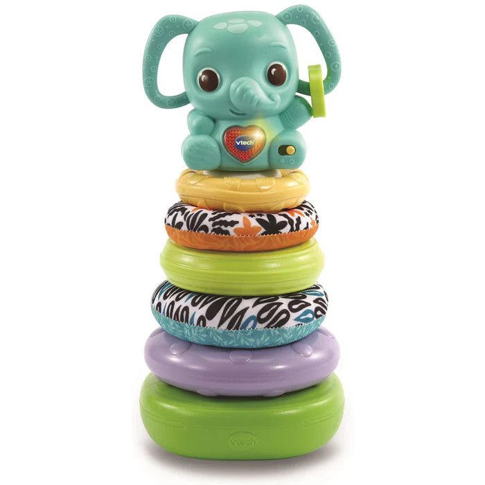Vtech Stack, Rattle & Link Elephant | Construct & Play Vtech Stack, Rattle & Link Elephant | Construct & Play