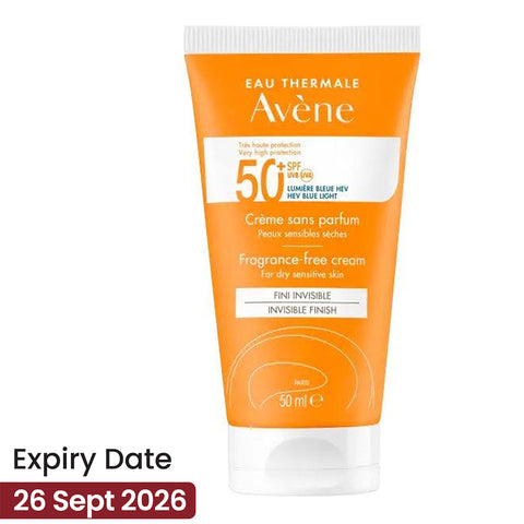 Avene Fragrance Free Cream SPF50+ Anti-Oxidant 50ML