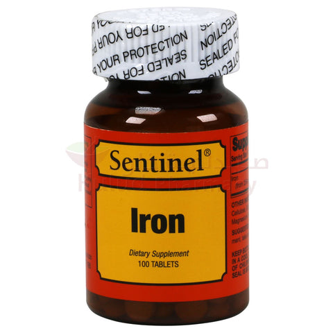 Sentinel Iron Tablet 28 Mg 100 Tab