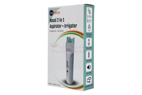 Buy Nu-Beca 2 In 1 Nasal Aspirator Irrigator Na7602 Device 1 PC Online - Kulud Pharmacy