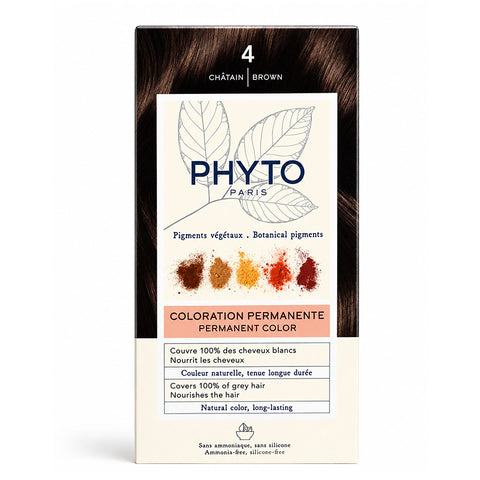 Phytocolor – 4 Brown – Permanent Hair Color Kit
