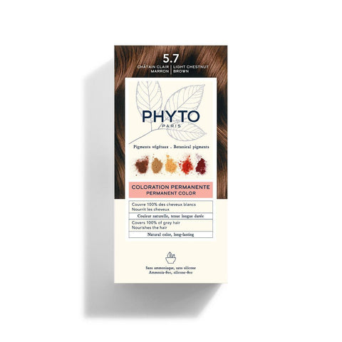 Phytocolor – 5.7 Light Chestnut Brown – Permanent Hair Color