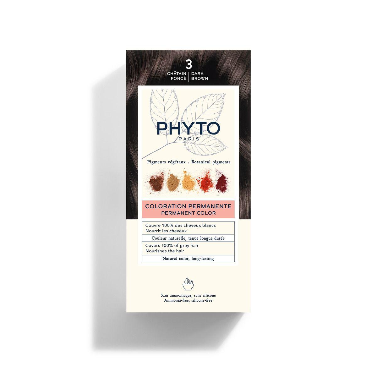 Phytocolor – 3 Dark Brown – Permanent Hair Color | Hair Colors