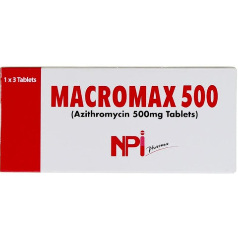 Buy Macromax Tablet 500 Mg 3 PC Online - Kulud Pharmacy