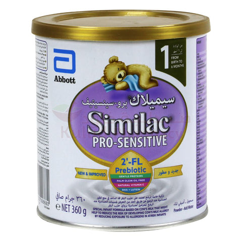 Buy Similac Pro Sensitive 1 Milk Formula 260 GM Online - Kulud Pharmacy