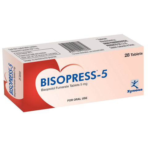 Buy Bisopress Tablet 5 Mg 28 Tab Online - Kulud Pharmacy