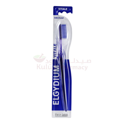 Buy Elgydium Vitale Medium Toothbrush 1 PC Online - Kulud Pharmacy