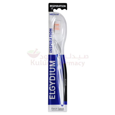 Buy Elgydium Inspiration Medium Toothbrush 1 PC Online - Kulud Pharmacy