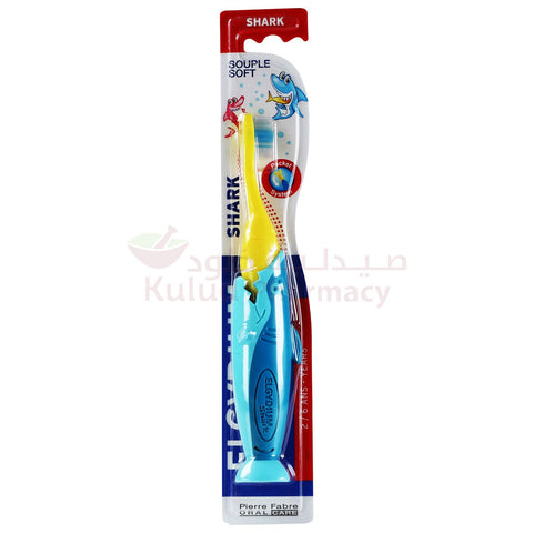 Buy Elgydium Shark Kids (2-6Years) Soft Toothbrush 1 PC Online - Kulud Pharmacy