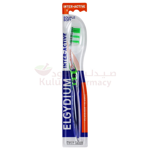 Buy Elgydium Interactive Soft Toothbrush 1 PC Online - Kulud Pharmacy