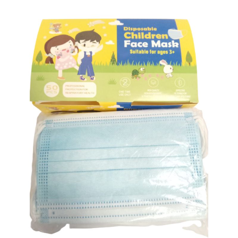 Muxiang 3Ply Kids Face Mask 50 PC | Face Mask Muxiang 3Ply Kids Face Mask 50 PC | Face Mask