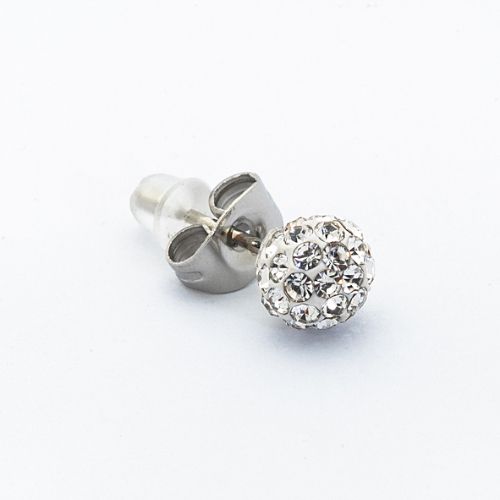 Borghetti Earrings Ferido Palla Bianco Strass Bianco 6 Ear Studs 1 PC | Ear Studs Borghetti Earrings Ferido Palla Bianco Strass Bianco 6 Ear Studs 1 PC | Ear Studs