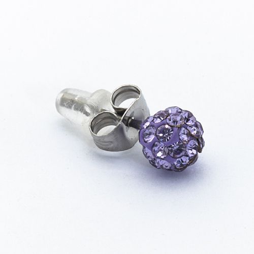 Borghetti Earrings Ferido Palla Tanzanite 6 Ear Studs 1 PC | Ear Studs Borghetti Earrings Ferido Palla Tanzanite 6 Ear Studs 1 PC | Ear Studs