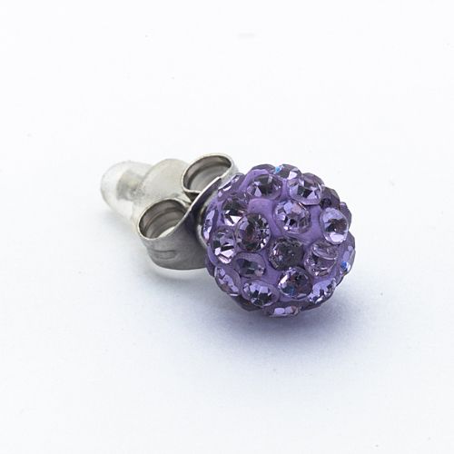 Borghetti Earrings Ferido Palla Tanzanite 8 Ear Studs 1 PC | Ear Studs Borghetti Earrings Ferido Palla Tanzanite 8 Ear Studs 1 PC | Ear Studs