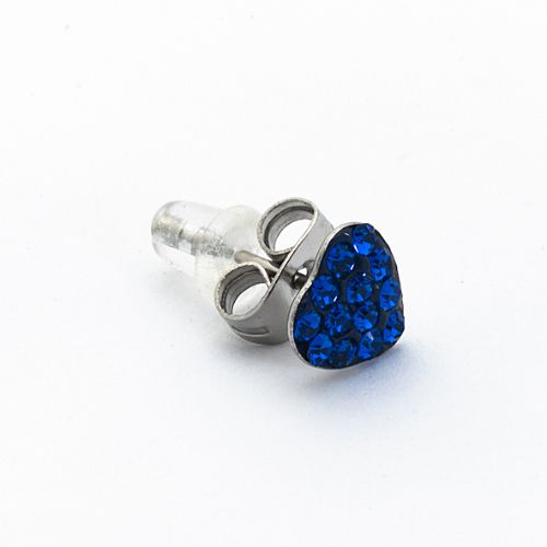 Borghetti Earrings Piatto Cuore Blu Ear Studs 1 PC | Ear Studs Borghetti Earrings Piatto Cuore Blu Ear Studs 1 PC | Ear Studs